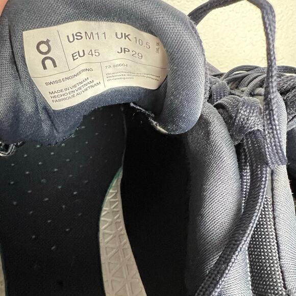 On Running Cloudwander Waterproof Navy Blue Trail Shoes Men's Size 11 - Picture 6 of 13